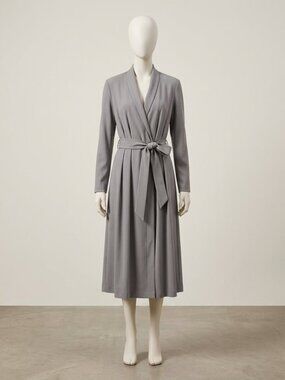 Zara Grey Midi Dress Career‎ Wear Flannel Feel Size Small